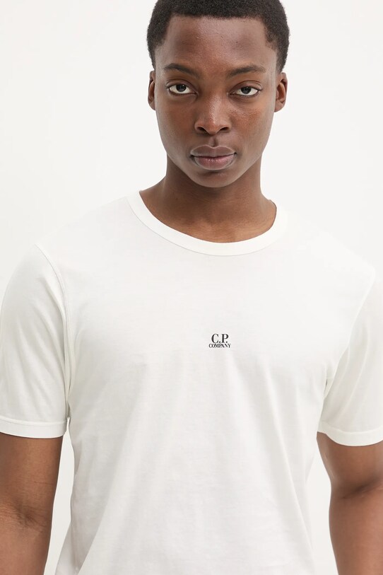 C.P. Company tricou din bumbac bej 18CMTS088A006374G