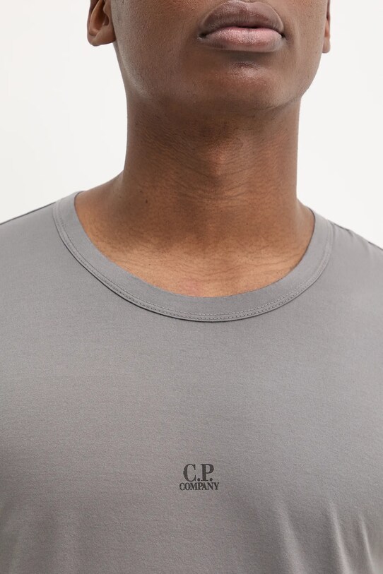 Хлопковая футболка C.P. Company 18CMTS088A006374G серый