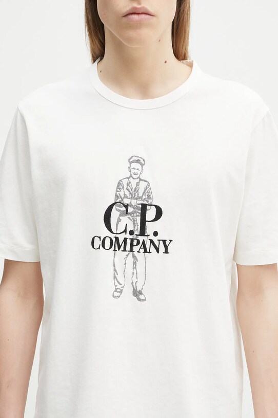 Хлопковая футболка C.P. Company белый 18CMTS288A006057O