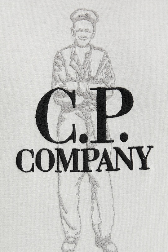 Bavlnené tričko C.P. Company 18CMTS288A006057O sivá