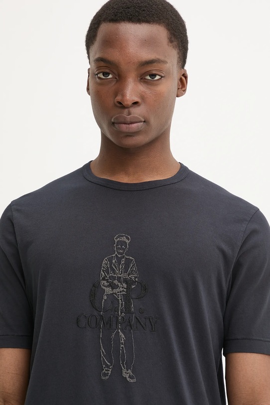 Pamučna majica C.P. Company mornarsko plava 18CMTS288A006057O