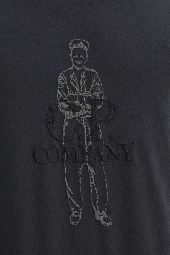 Pamučna majica C.P. Company 18CMTS288A006057O mornarsko plava