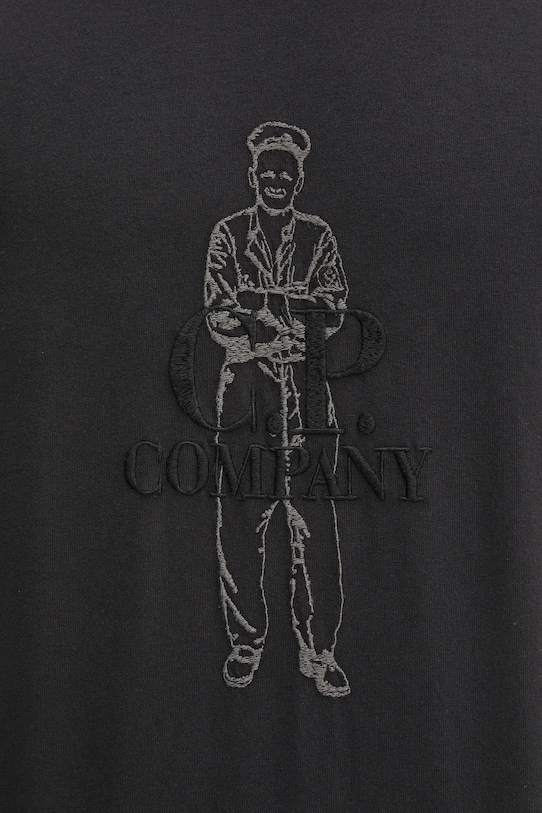 C.P. Company t-shirt bawełniany 18CMTS288A006057O czarny