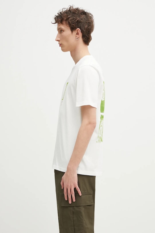 Памучна тениска C.P. Company 18CMTS310A005431G бежов SS25