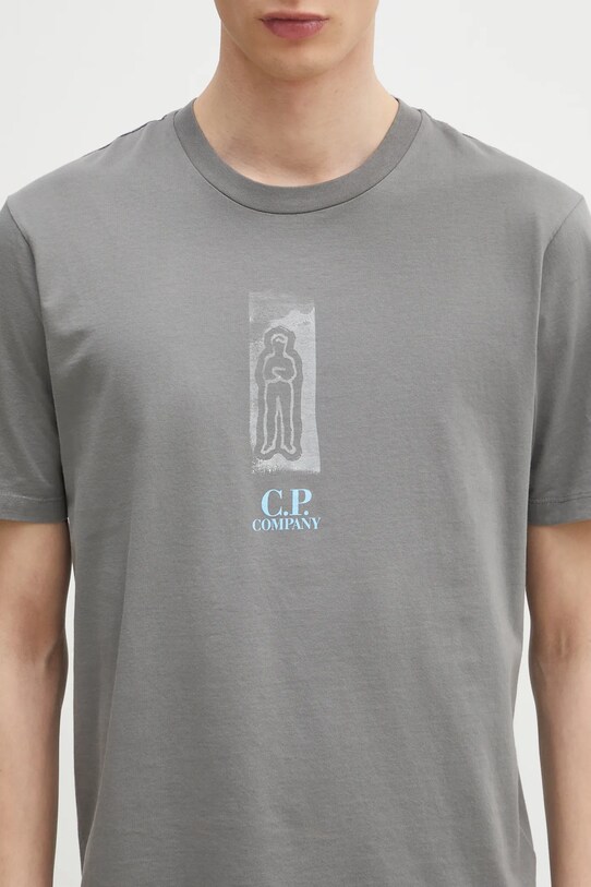 Хлопковая футболка C.P. Company серый 18CMTS310A005431G