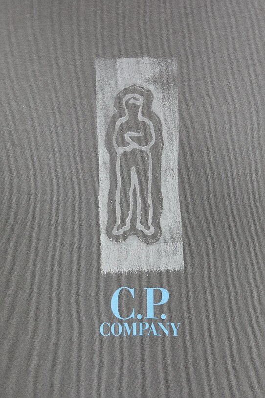 Бавовняна футболка C.P. Company 18CMTS310A005431G сірий