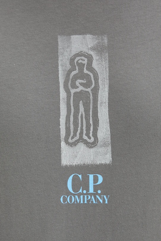 C.P. Company t-shirt bawełniany 18CMTS310A005431G szary