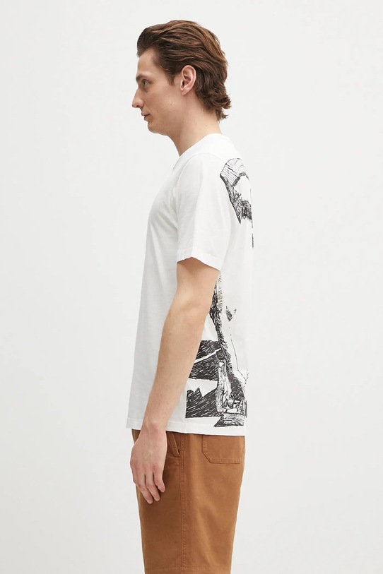 Pamučna majica C.P. Company 18CMTS317A005431G bijela SS25