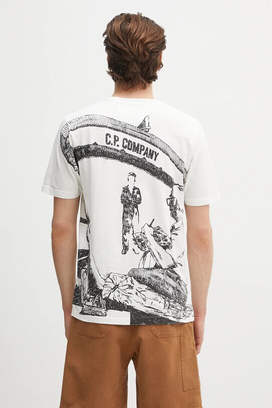 Abbigliamento C.P. Company t-shirt in cotone 18CMTS317A005431G bianco