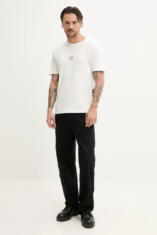 C.P. Company tricou din bumbac alb 18CMTS317A005431G