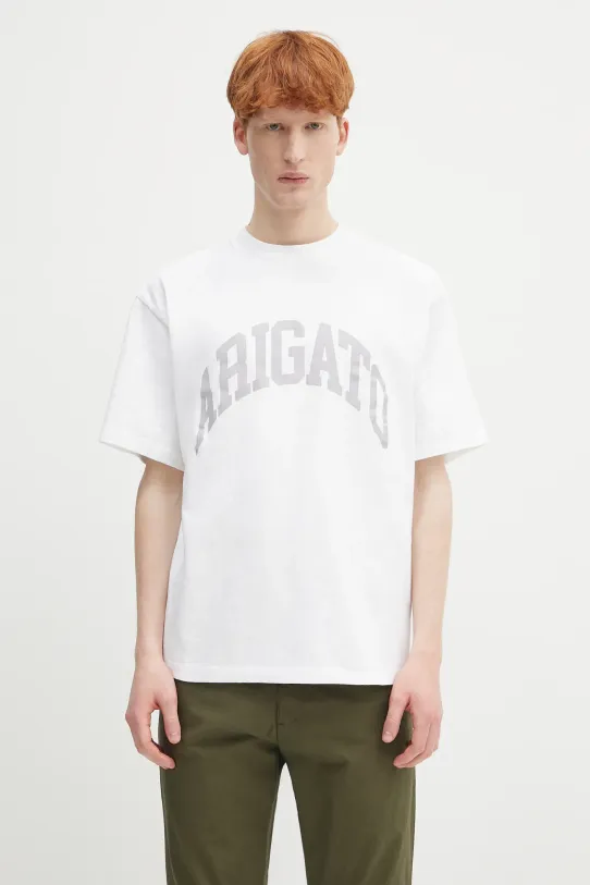 Axel Arigato t-shirt bawełniany Link T-Shirt nadruk biały A1502006
