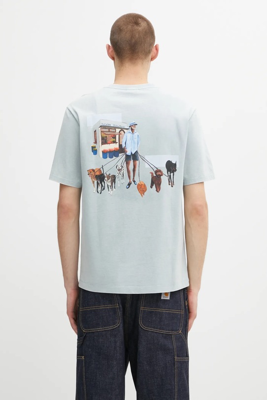 Filling Pieces cotton t-shirt Dog Walker regular blue 74499819980