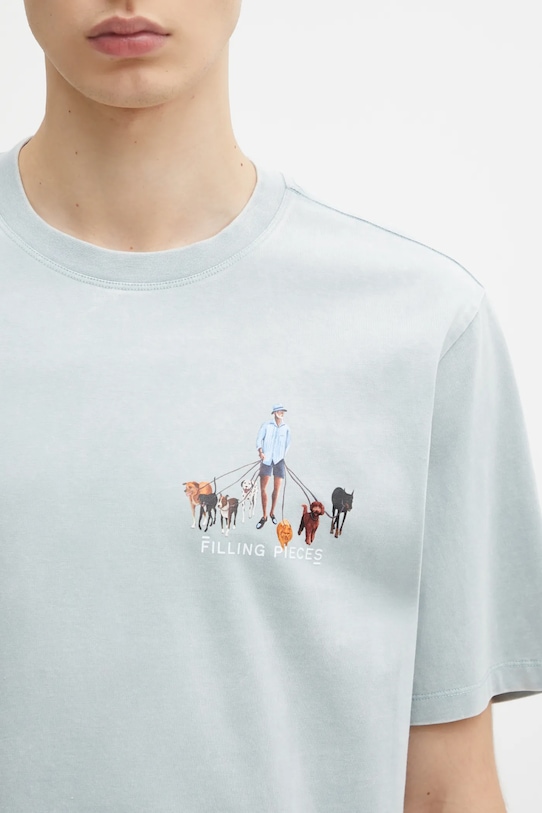 Filling Pieces cotton t-shirt Dog Walker blue 74499819980