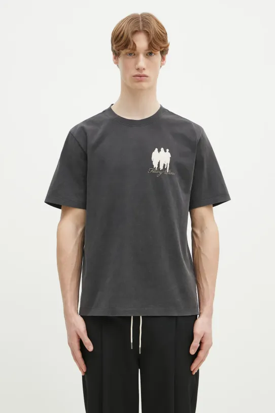 Filling Pieces t-shirt bawełniany United by Generations nadruk szary 74499870626