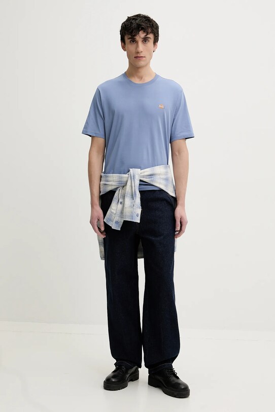 Dickies t-shirt in cotone DK0A4XDBK371 blu SS25