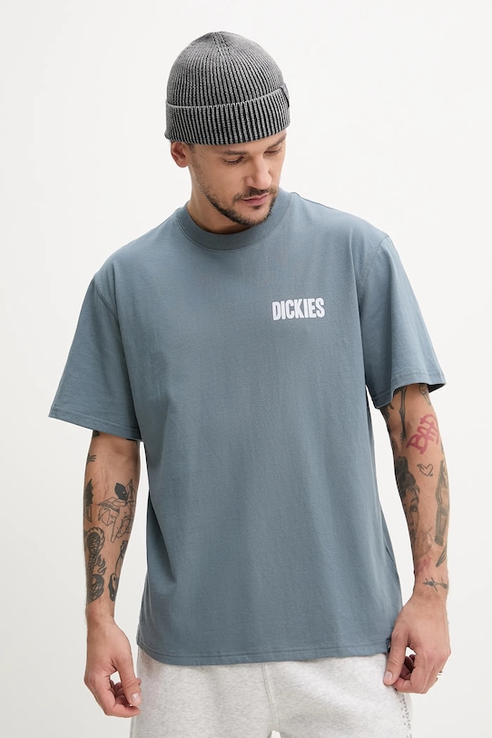 Odzież Dickies t-shirt bawełniany DK0A4Z8UG701 niebieski
