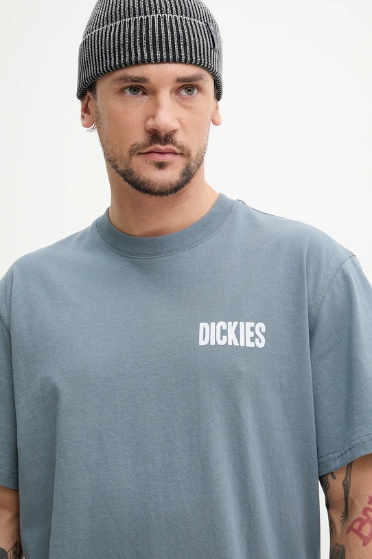 Dickies t-shirt bawełniany niebieski DK0A4Z8UG701