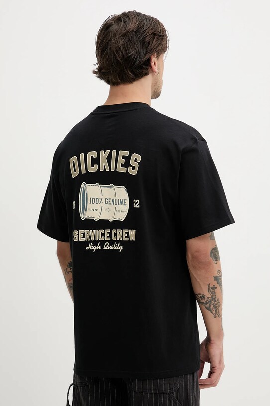 Bavlnené tričko Dickies relaxed čierna DK0A4Z8TBLK1