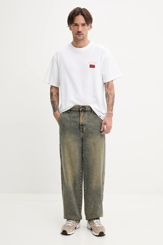 Dickies tricou din bumbac DK0A4Z8T0WH1 alb SS25