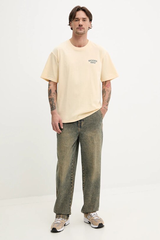 Хлопковая футболка Dickies DK0A4Z96K531 жёлтый SS25