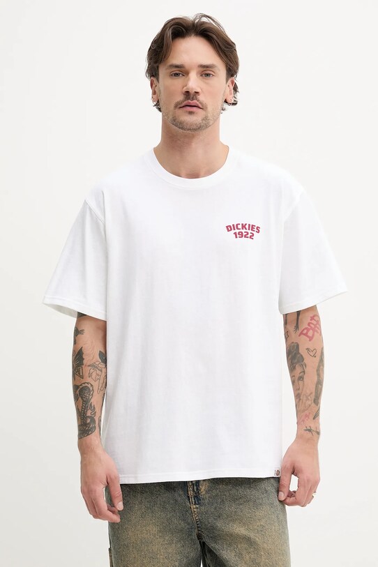 Дрехи Памучна тениска Dickies DK0A4Z960WH1 бял