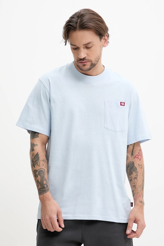 Dickies tricou din bumbac albastru DK0A4YFCK541