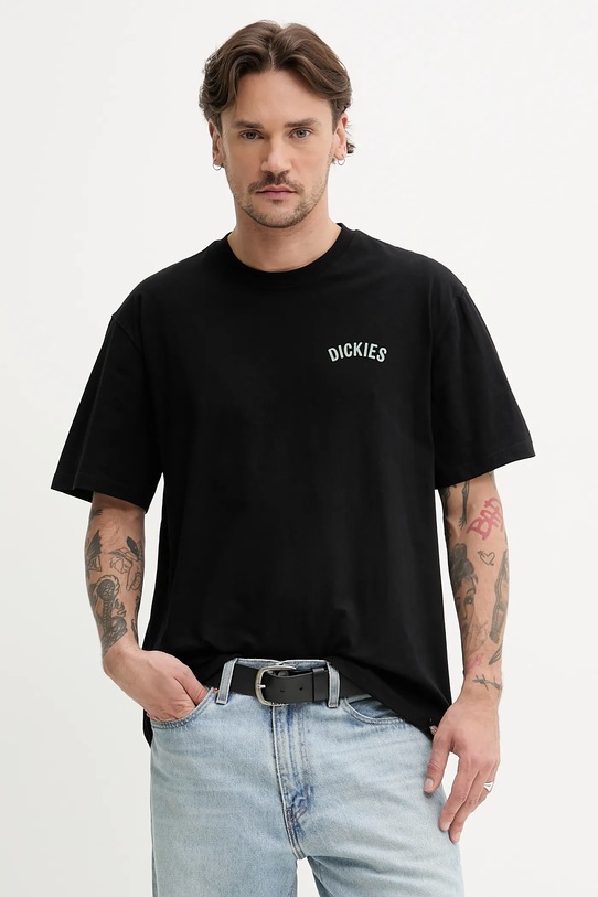 Odzież Dickies t-shirt bawełniany DK0A4Z99BLK1 czarny