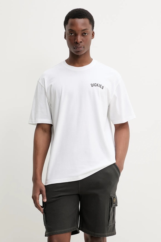 Oblečenie Bavlnené tričko Dickies DK0A4Z990WH1 biela