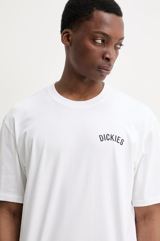 Dickies tricou din bumbac alb DK0A4Z990WH1