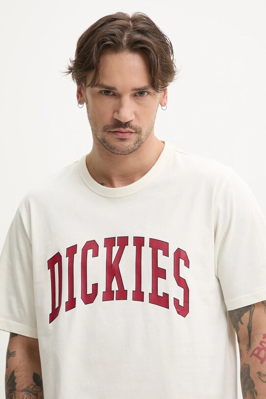 Dickies tricou din bumbac bej DK0A4X9FC481