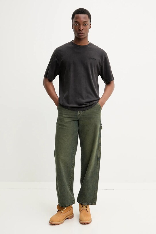 Памучна тениска Dickies DK0A866BH861 сив SS25