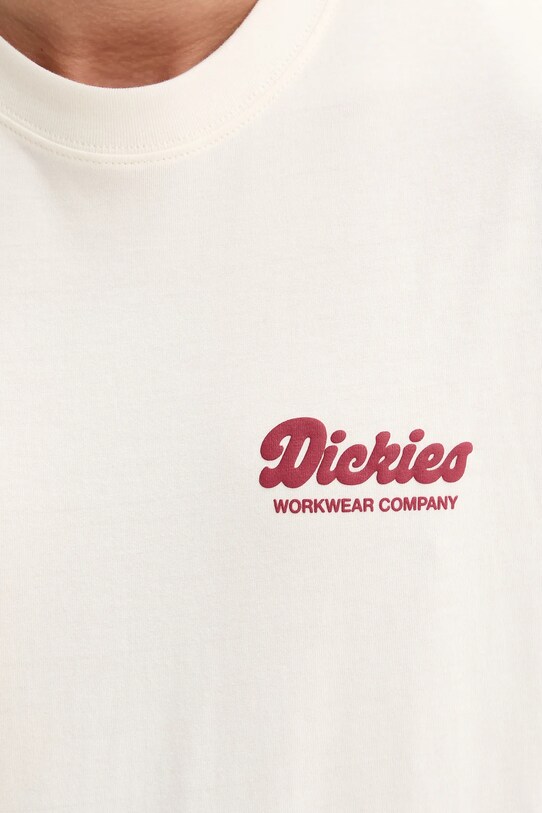Βαμβακερό μπλουζάκι Dickies DK0A4Z8ZC481 μπεζ