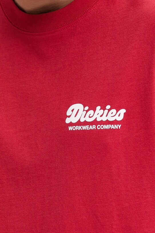 Βαμβακερό μπλουζάκι Dickies DK0A4Z8Z0ER1 κόκκινο