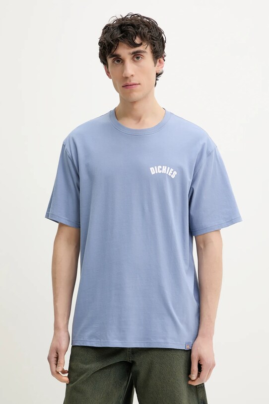 Dickies t-shirt in cotone sovrastampa blu DK0A4Z95K371