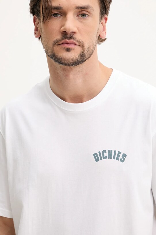 Βαμβακερό μπλουζάκι Dickies λευκό DK0A4Z950WH1
