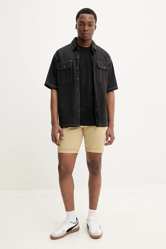 Βαμβακερό μπλουζάκι Dickies DK0A4Z8RBLK1 μαύρο SS25