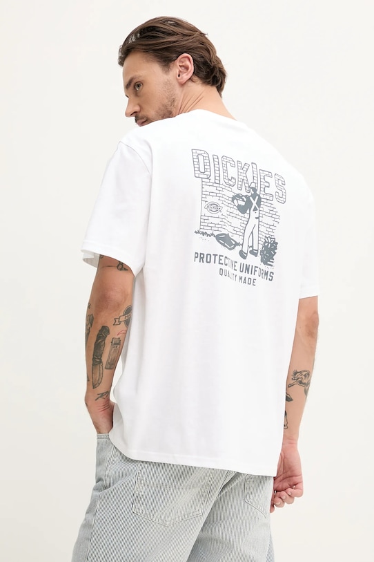 Памучна тениска Dickies стандартна бял DK0A4Z8R0WH1