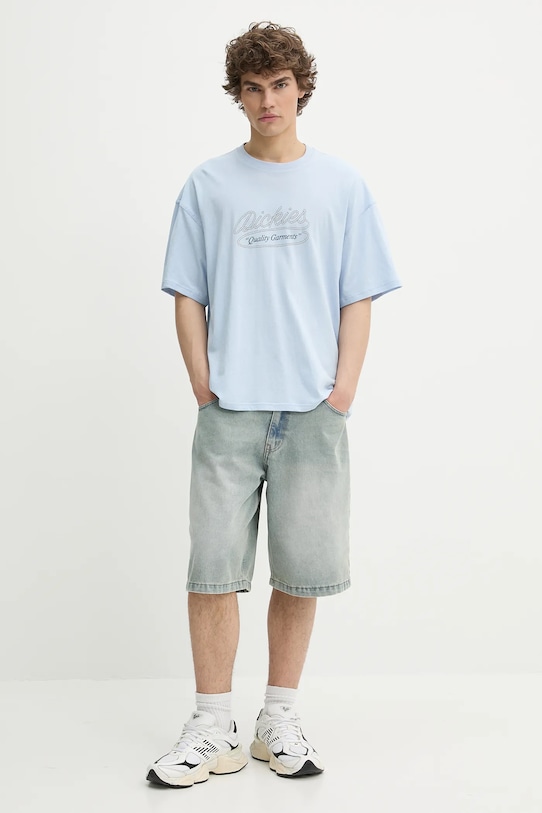 Dickies t-shirt bawełniany DK0A4Z8QK541 niebieski SS25