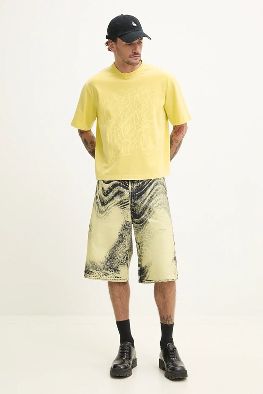 CAMPERLAB tricou din bumbac AU00020.004 verde SS25