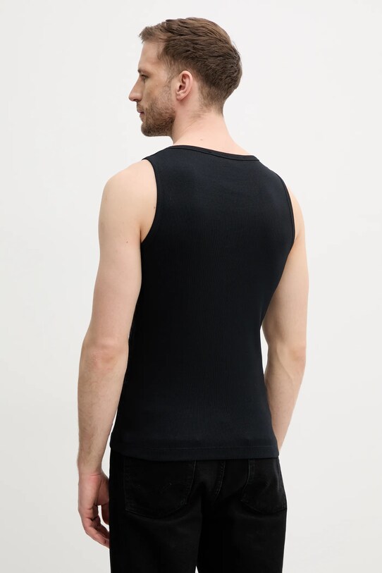 Odzież Karl Lagerfeld top bawełniany KL STUDIO 552206.755004 czarny
