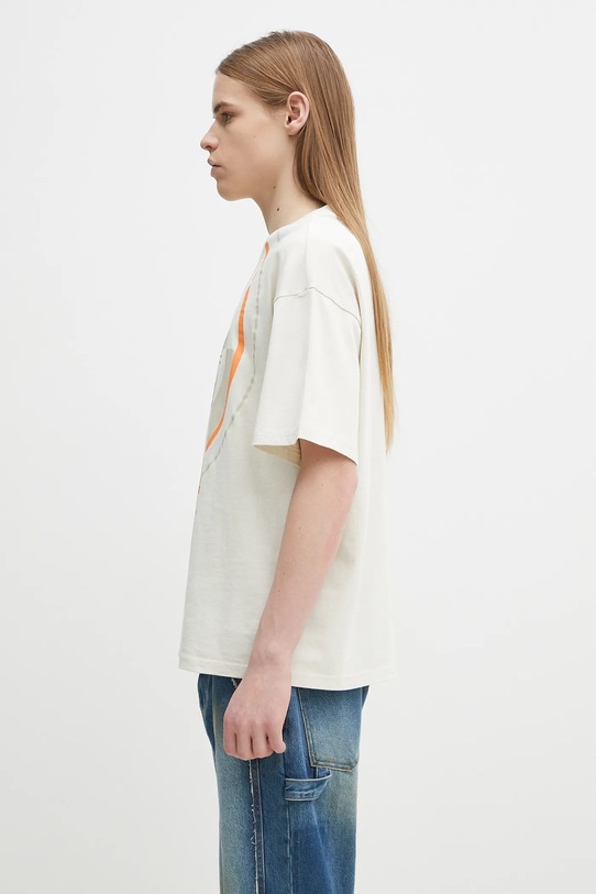 Napapijri t-shirt bawełniany S-Tusco NP0A4IEEN1J1 beżowy SS25