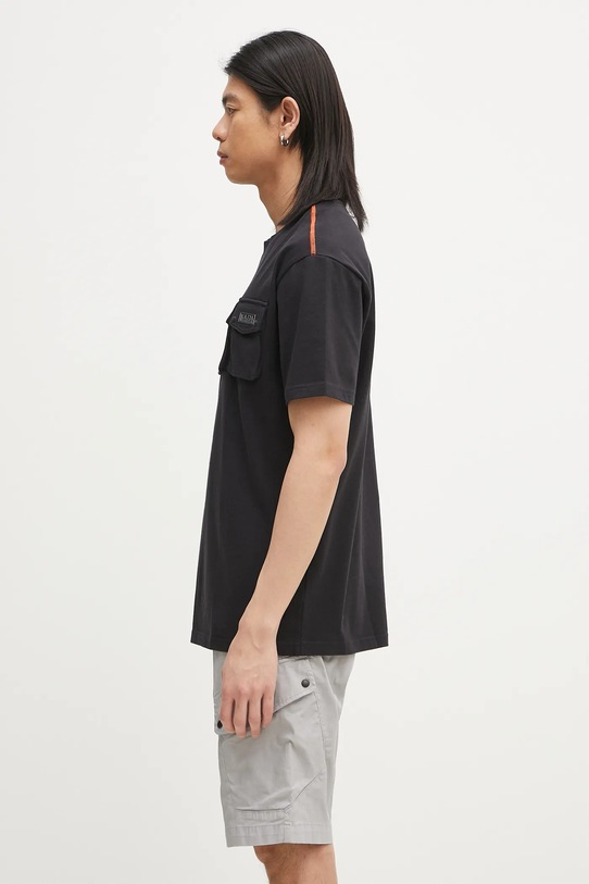 Napapijri pamut póló S-Rivalto NP0A4IEL9411 fekete SS25