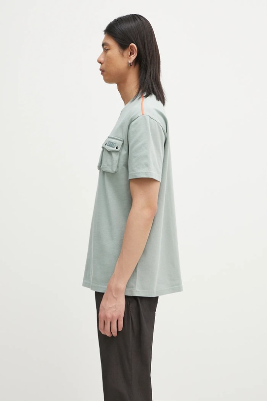 Napapijri t-shirt bawełniany S-Rivalto NP0A4IELG1X1 zielony SS25