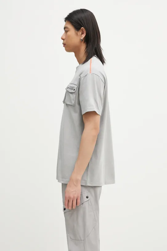 Napapijri t-shirt bawełniany S-Rivalto NP0A4IELH621 szary SS25