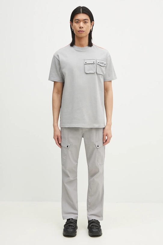 Napapijri t-shirt bawełniany S-Rivalto NP0A4IELH621 szary