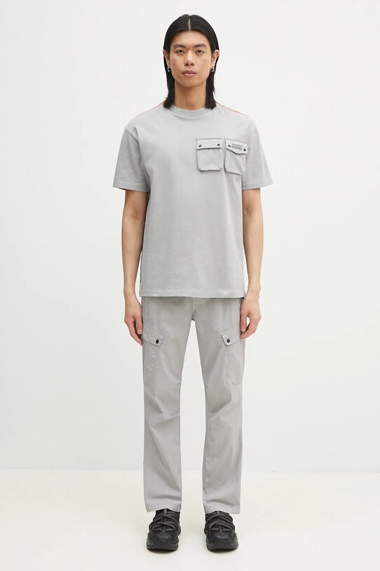 Napapijri t-shirt bawełniany S-Rivalto NP0A4IELH621 szary