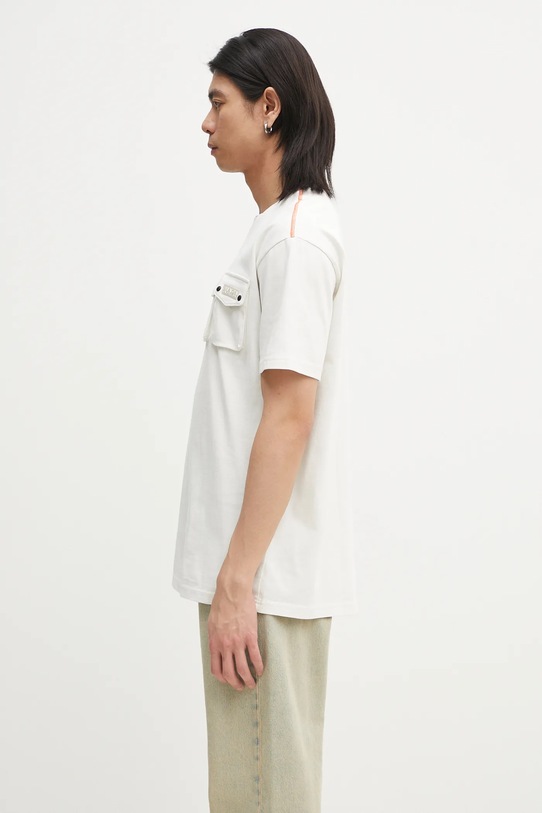 Napapijri tricou din bumbac S-Rivalto NP0A4IELN1A1 bej SS25