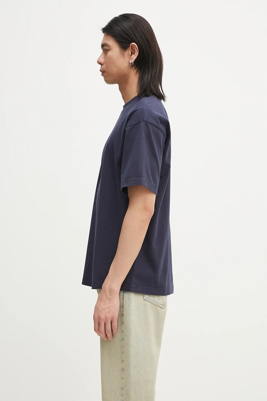 Napapijri tricou din bumbac S-Cortona NP0A4ILQ1761 bleumarin SS25