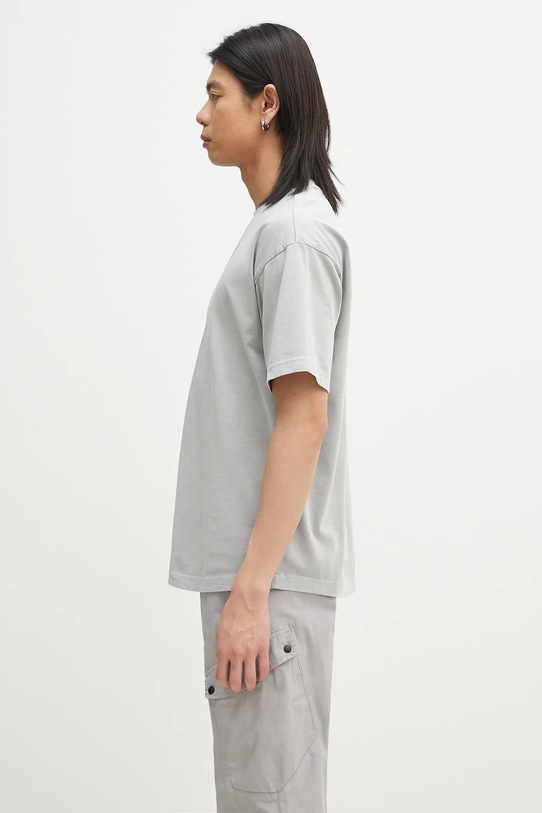 Napapijri t-shirt bawełniany S-Cortona NP0A4ILQH621 szary SS25