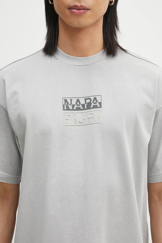 Napapijri t-shirt bawełniany S-Cortona szary NP0A4ILQH621